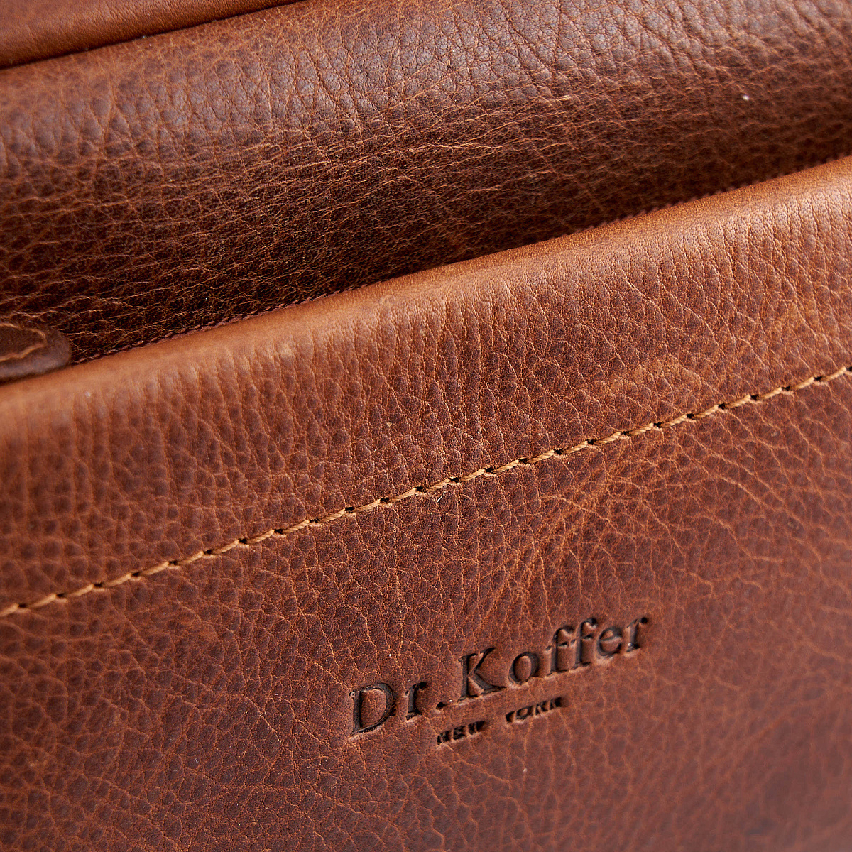 Несессер Dr.Koffer из натуральной кожи коричневый