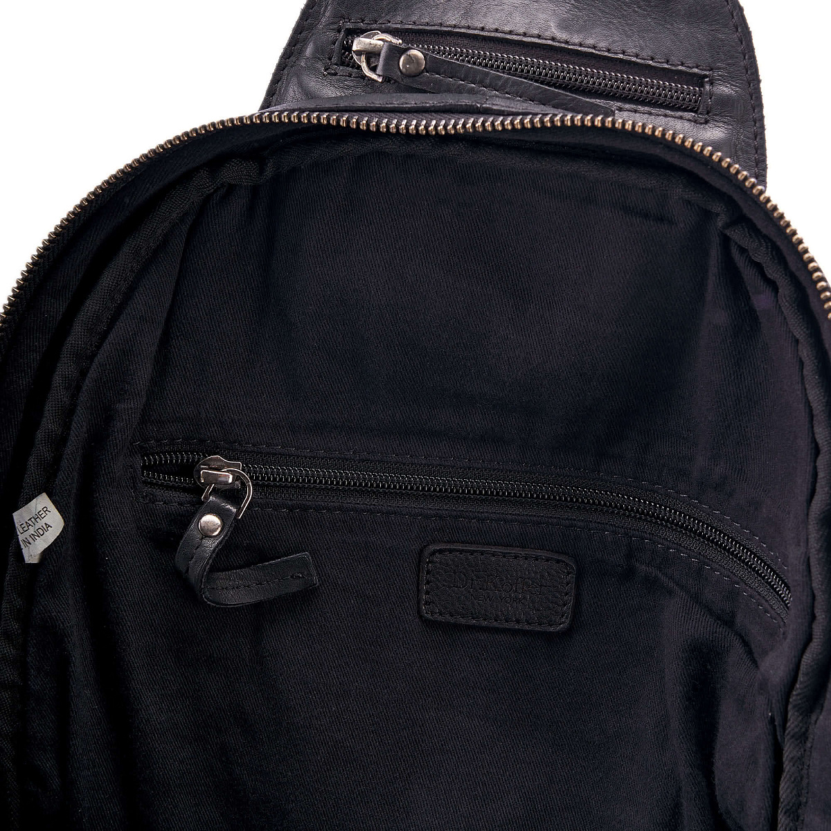 Рюкзак Dr.Koffer из натуральной кожи черный