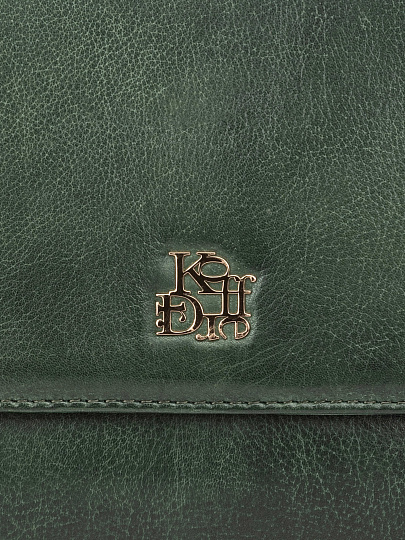 Женская сумка Dr. Koffer из натуральной кожи зеленая