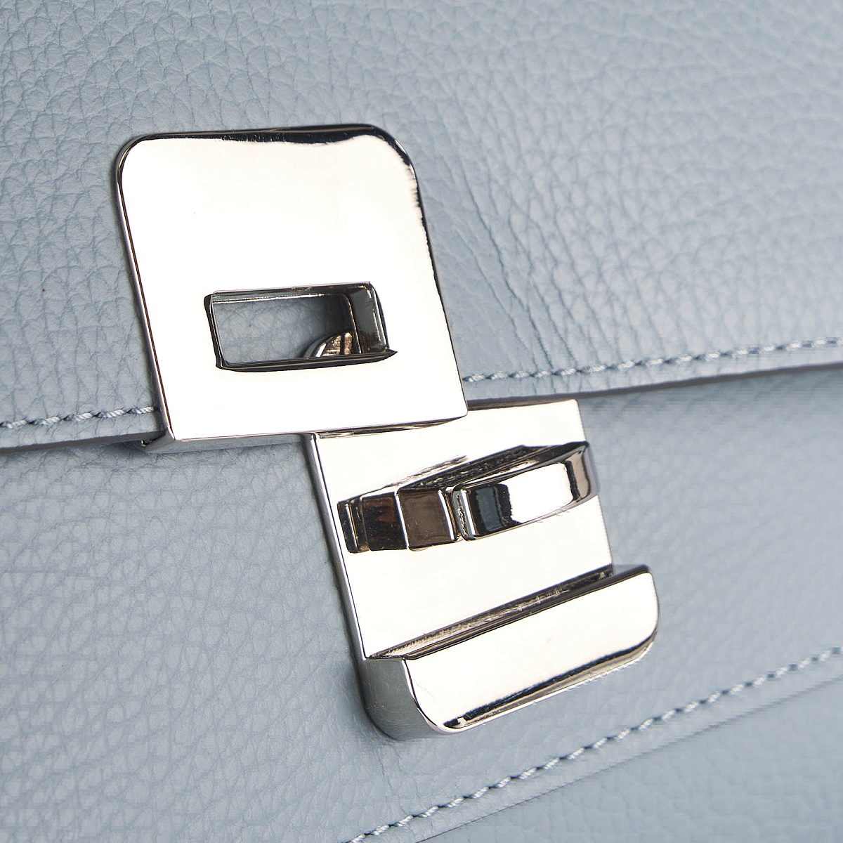 Женская сумка Dr. Koffer из натуральной кожи голубая