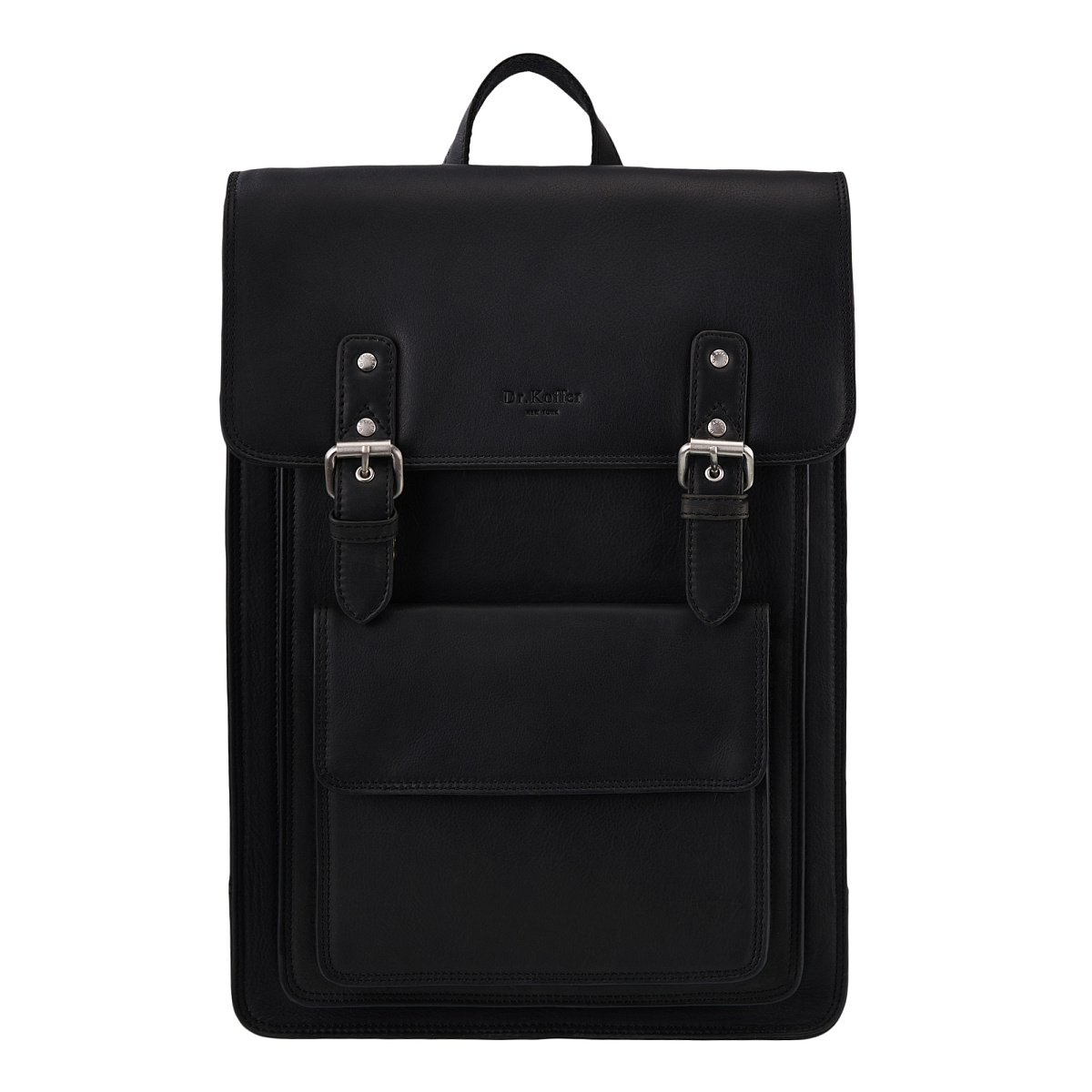 Рюкзак Dr.Koffer из натуральной кожи черный