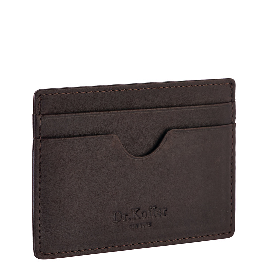 Кредитница Dr.Koffer из натуральной кожи коричневая