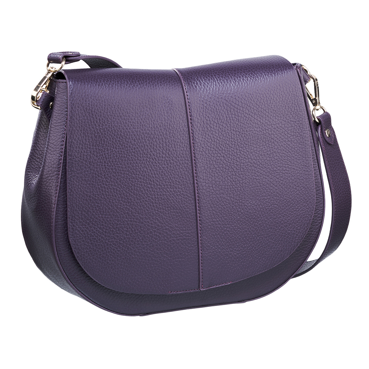 Женская сумка  Dr. Koffer из натуральной кожи фиолетовая