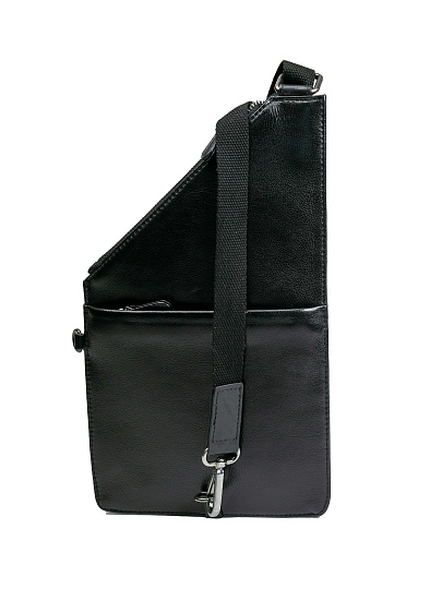 Сумка через плечо Dr.Koffer из натуральной кожи черная