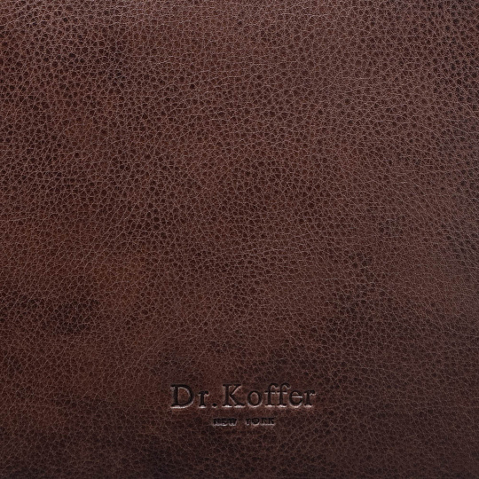 Женская сумка Dr.Koffer из натуральной кожи коричневая