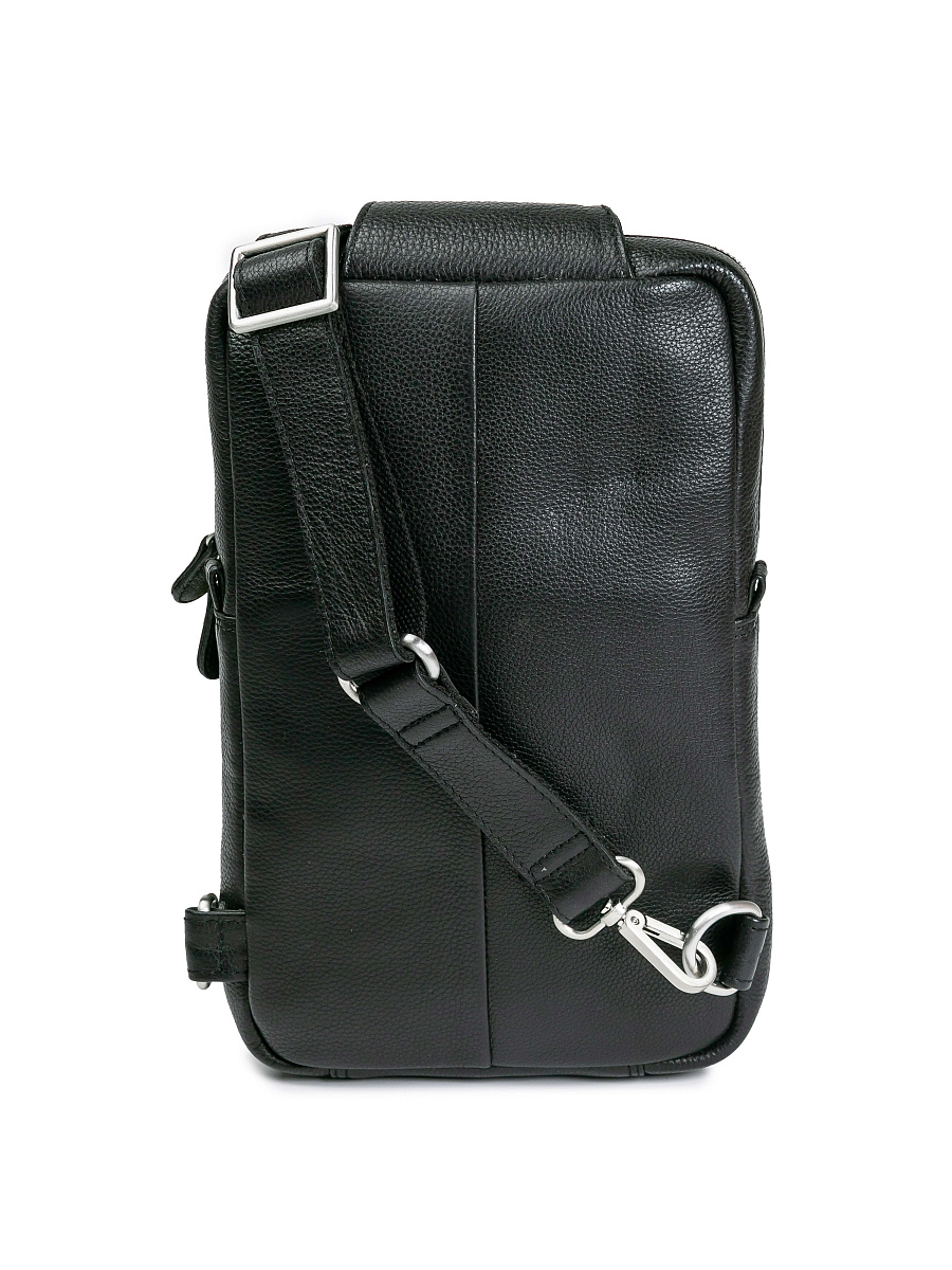 Сумка через плечо Dr.Koffer из натуральной кожи черная