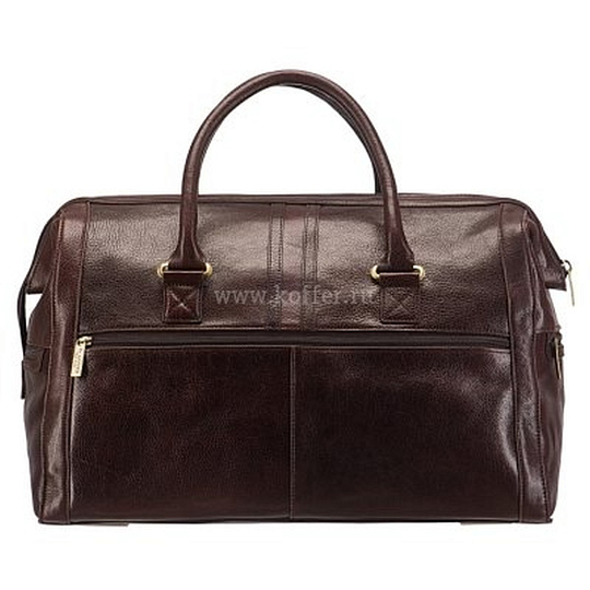 Сумка дорожная саквояж Dr.Koffer из натуральной кожи черный