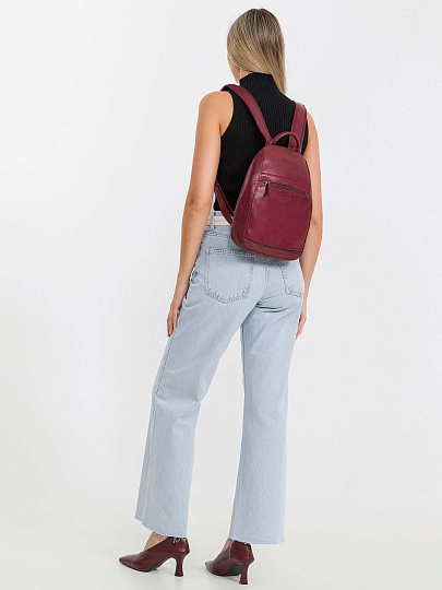 Рюкзак Dr.Koffer из натуральной кожи бордовый