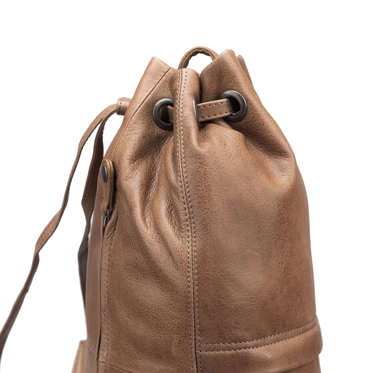 Рюкзак Dr.Koffer из натуральной кожи бежевый