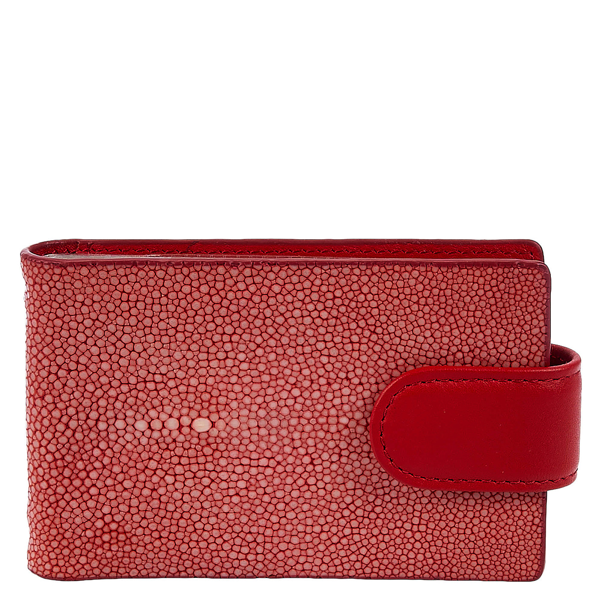 Визитница Dr.Koffer из натуральной кожи красная