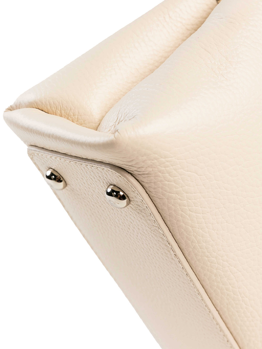 Женская сумка Dr. Koffer из натуральной кожи белая