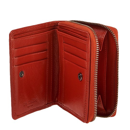 Портмоне Dr.Koffer из натуральной кожи оранжевое