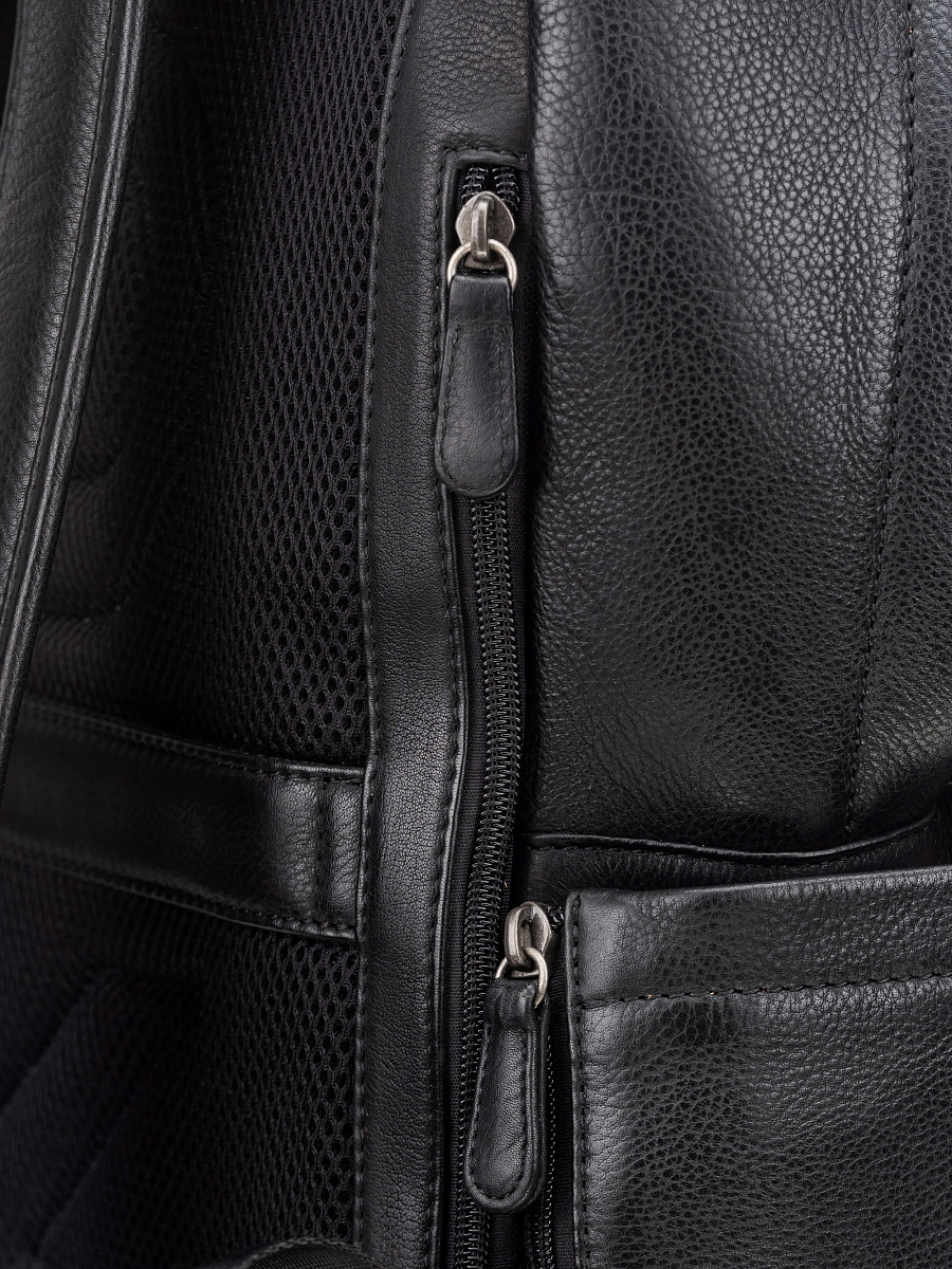 Рюкзак Dr. Koffer из натуральной кожи черный