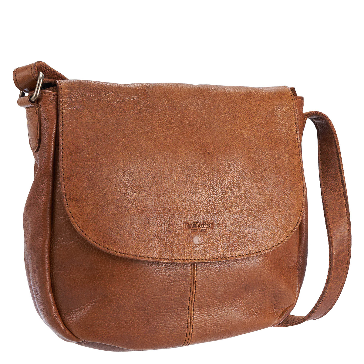 Женская сумка Dr.Koffer из натуральной кожи светло-коричневая