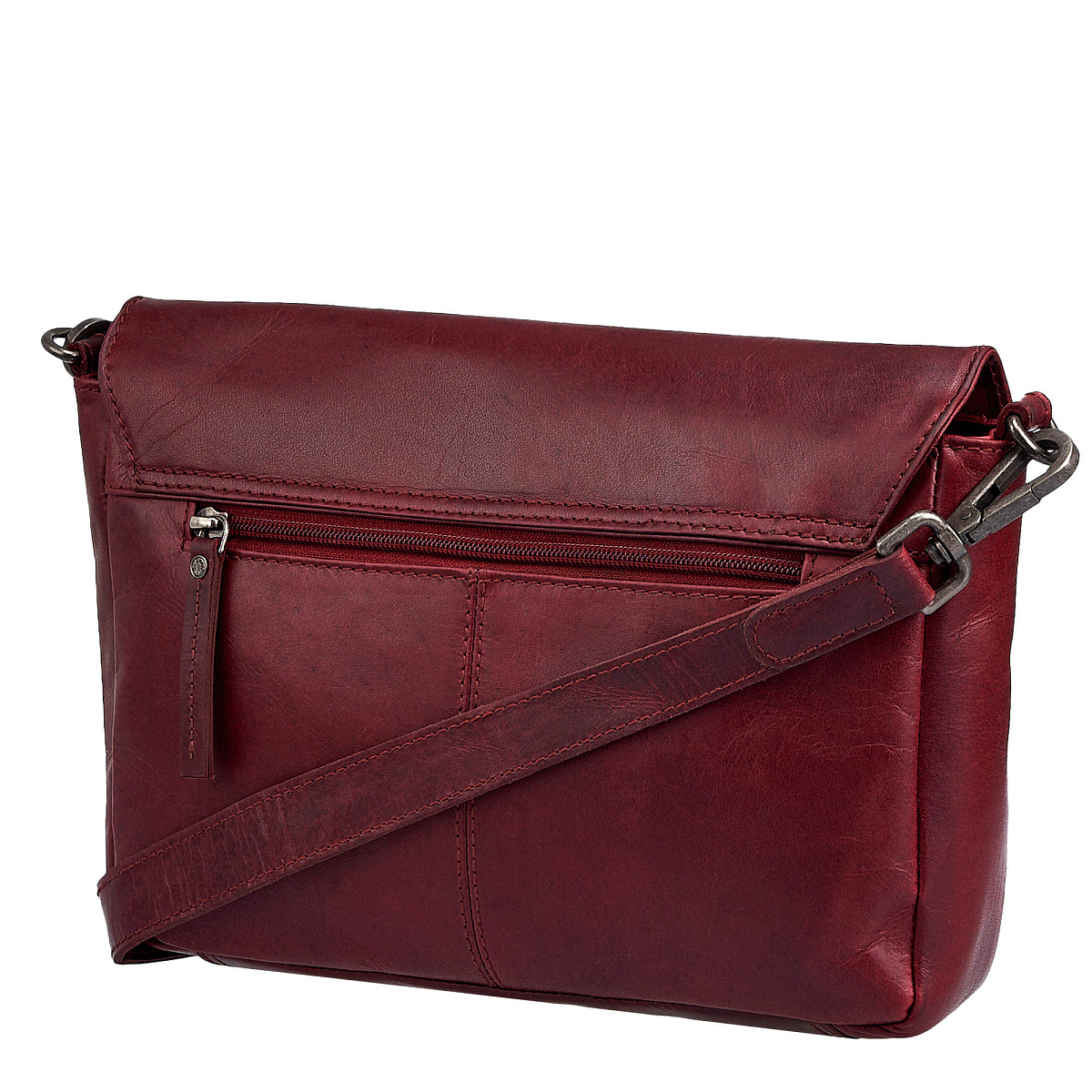 Женская сумка Dr. Koffer из натуральной кожи бордовая