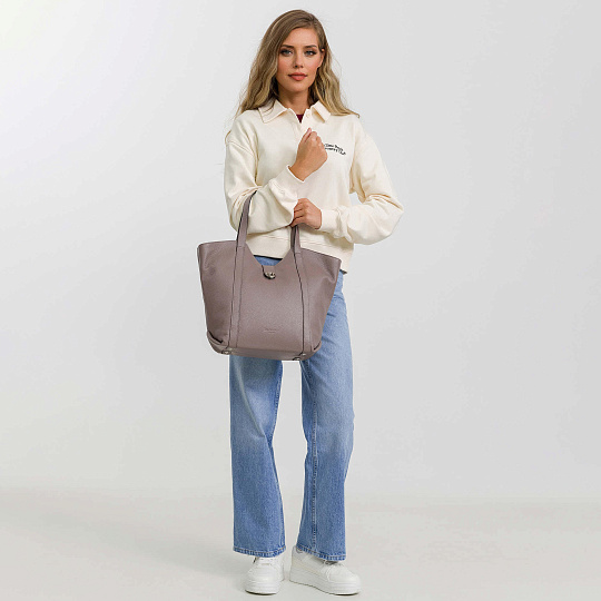 Женская сумка Dr. Koffer из натуральной кожи розовая