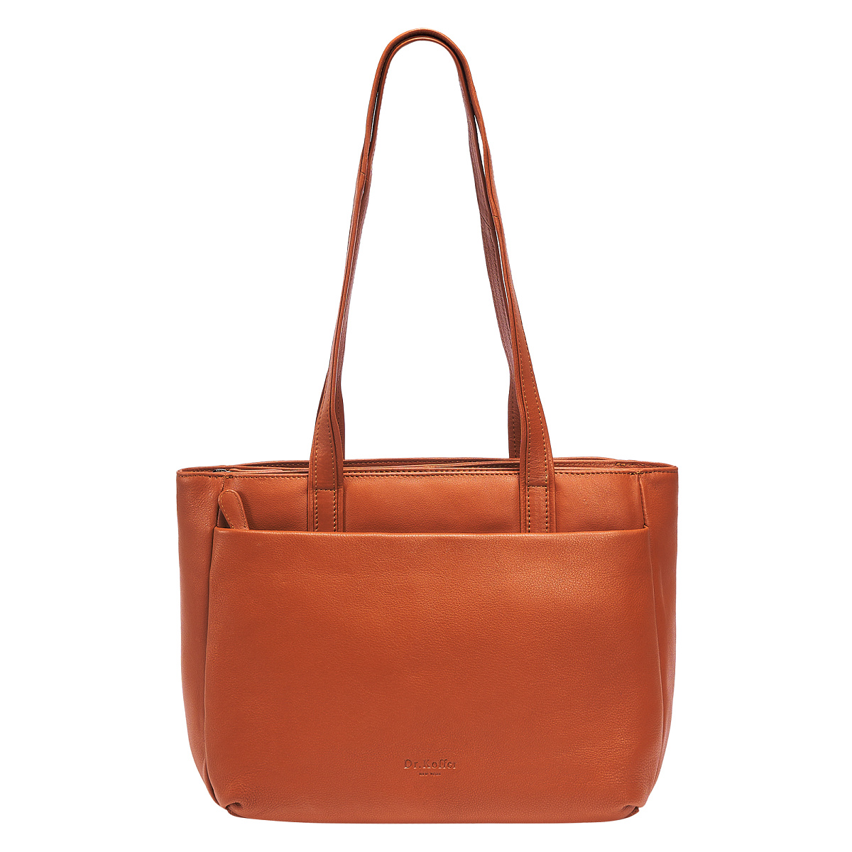 Женская сумка Dr.Koffer из натуральной кожи коричневая