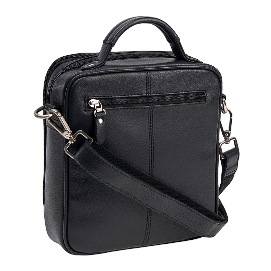 Сумка через плечо Dr.Koffer из натуральной кожи черная