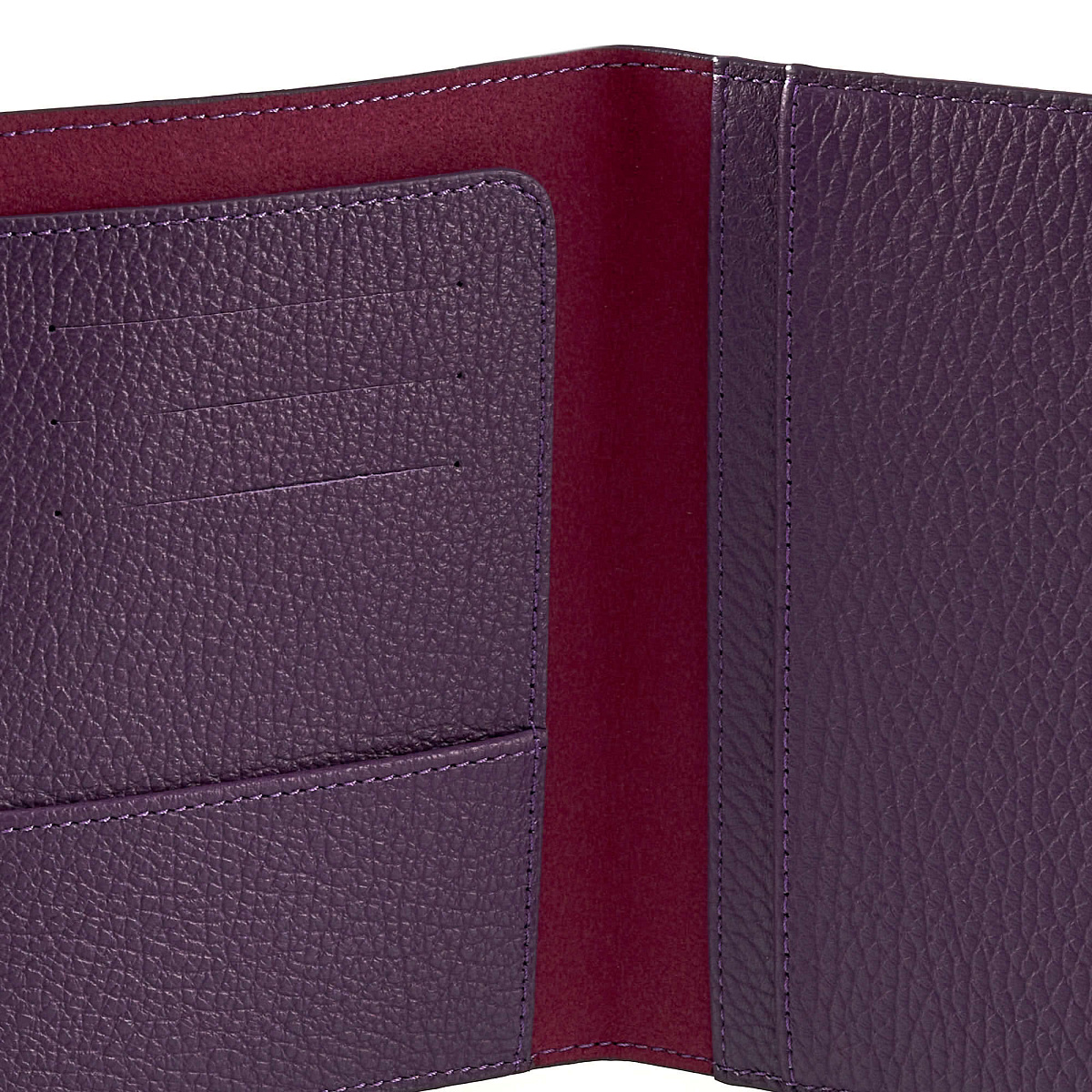 Обложка для паспорта Dr.Koffer из натуральной кожи фиолетовая