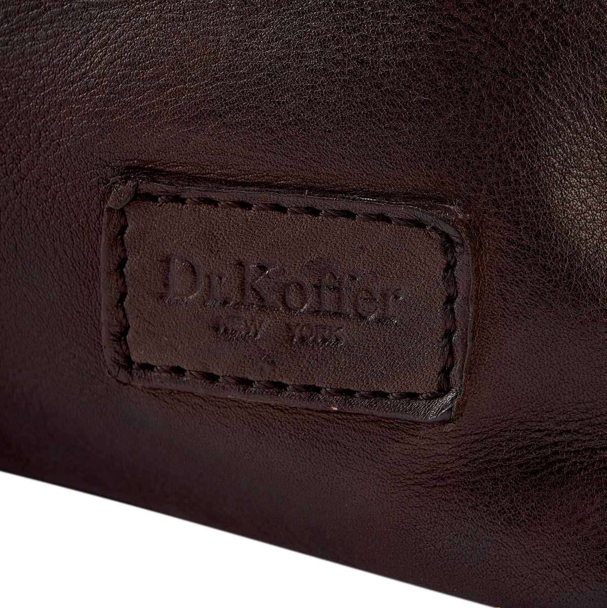 Сумка дорожная Dr.Koffer из натуральной кожи коричневая