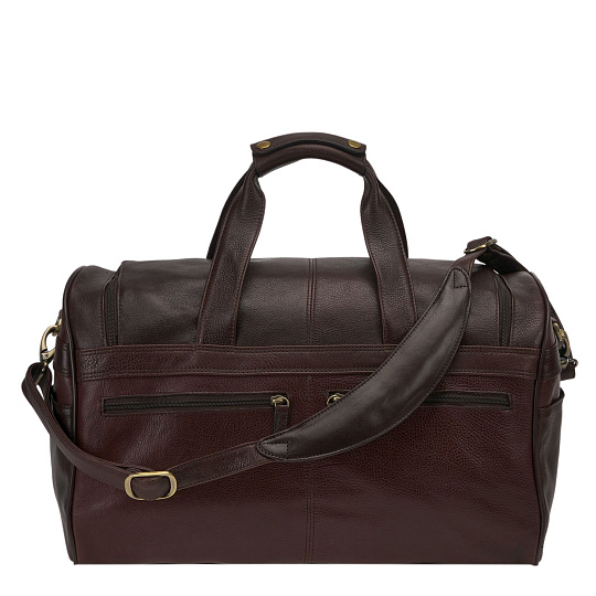 Темно-коричневая сумка с потайными и быстродоступными карманами Dr.Koffer B246370-02-09