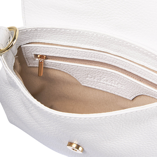 Женская сумка Dr. Koffer из натуральной кожи белая