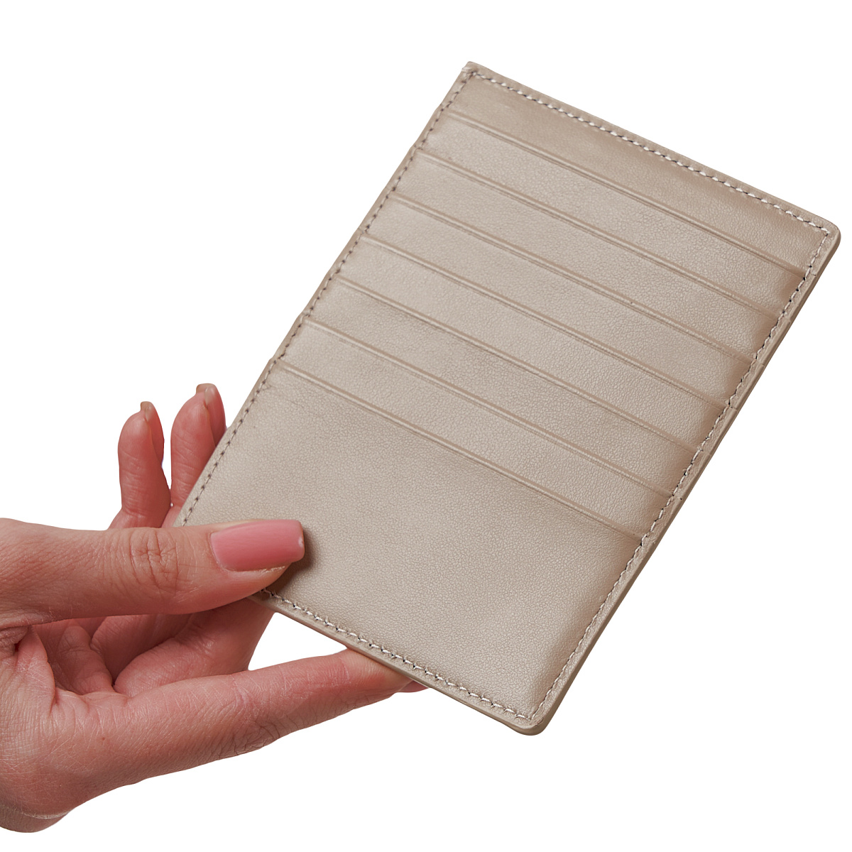 Кошелек Dr.Koffer из натуральной кожи бежевый