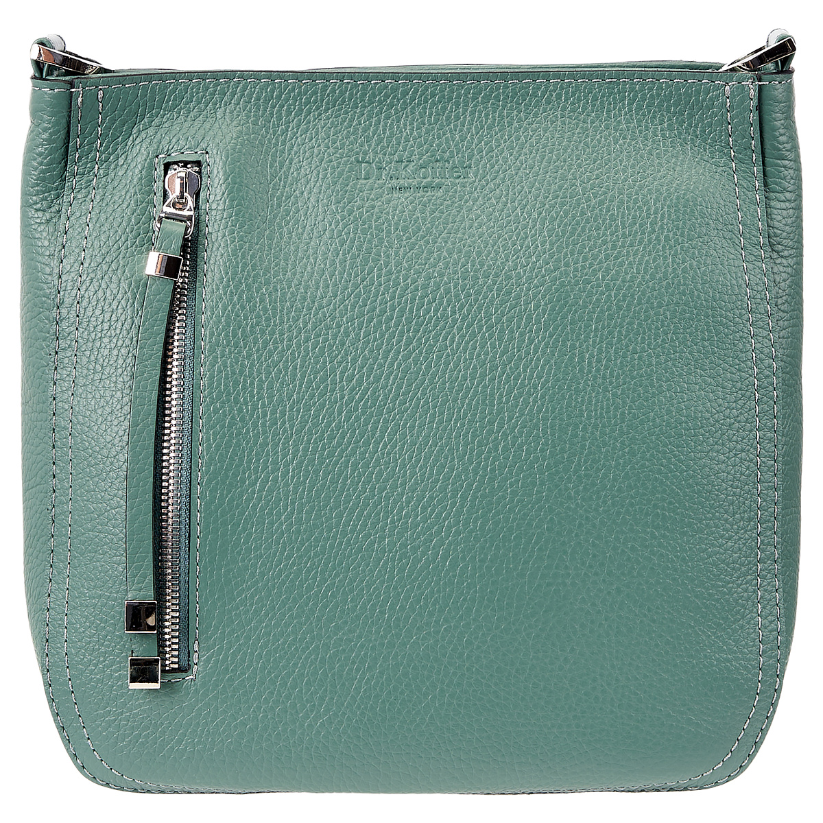 Женская сумка Dr. Koffer из натуральной кожи зеленая
