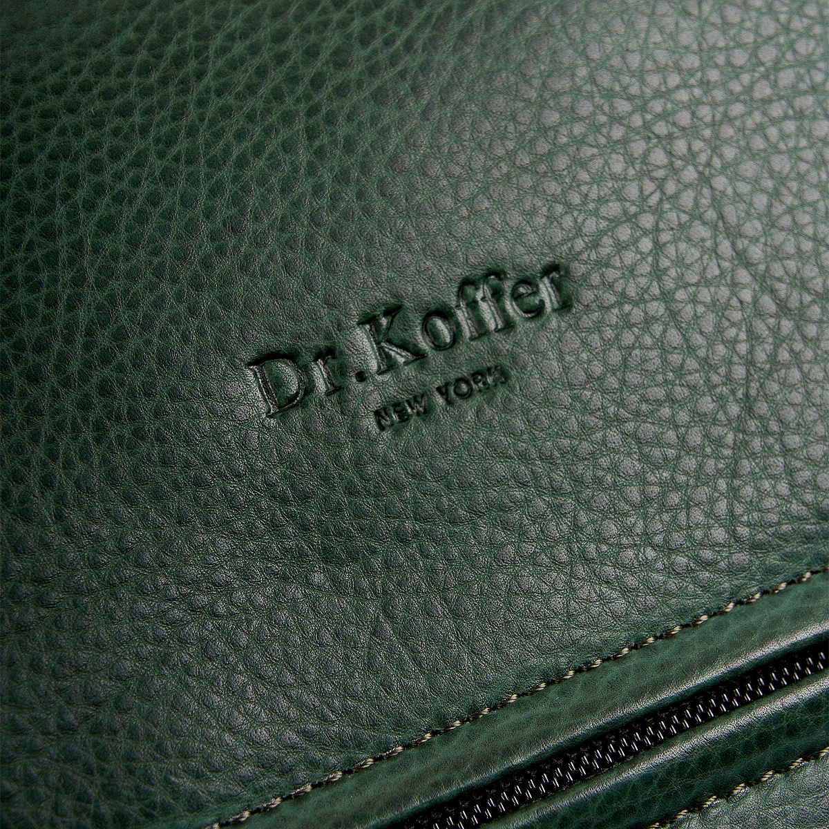 Рюкзак Dr.Koffer из натуральной кожи зеленый