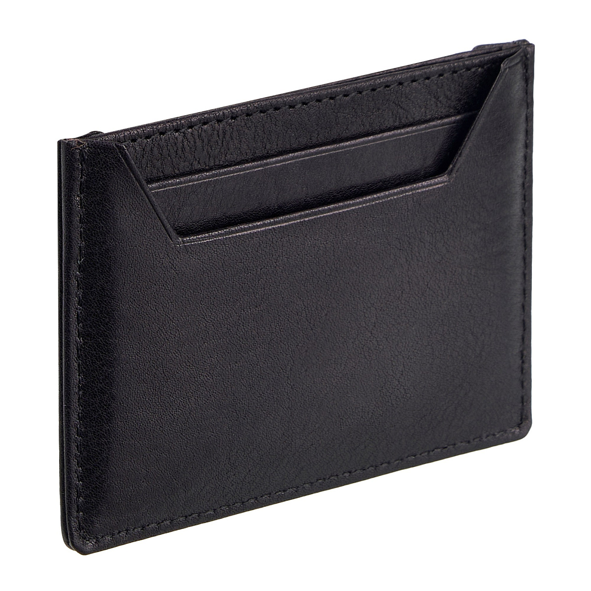 Кредитница Dr.Koffer из натуральной кожи черная