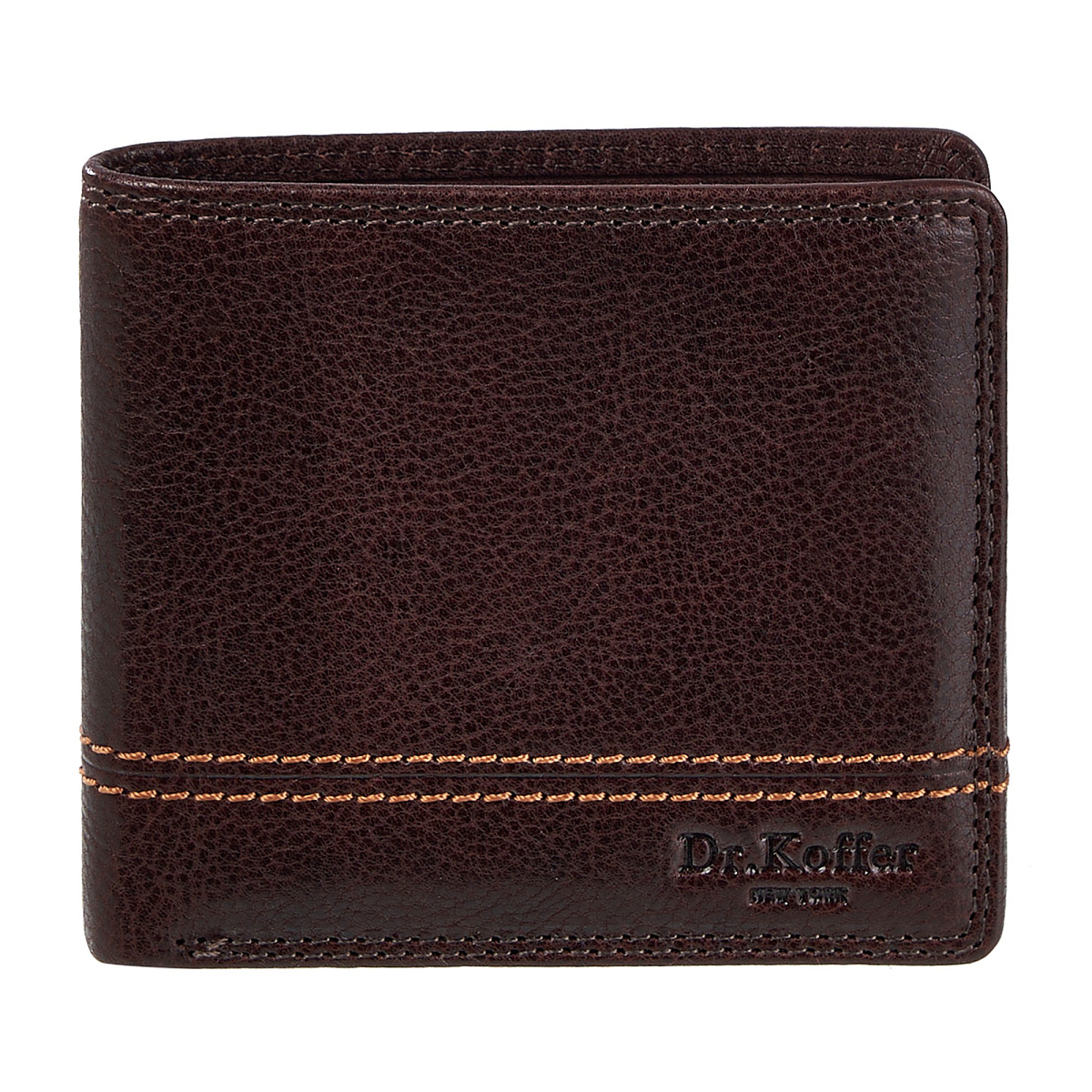 Портмоне Dr.Koffer из натуральной кожи коричневое