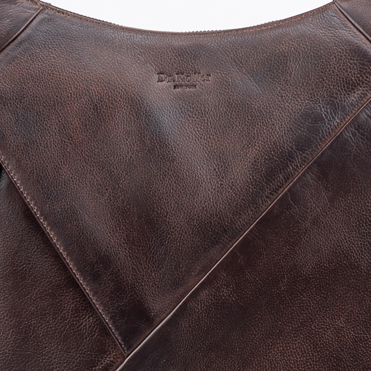 Женская сумка Dr.Koffer из натуральной кожи коричневая