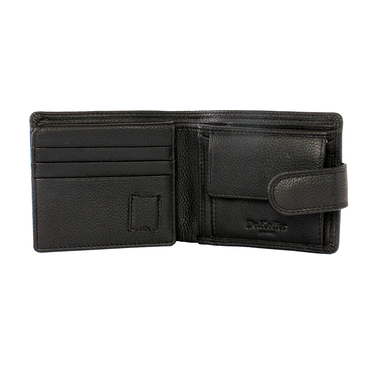 Портмоне Dr.Koffer из натуральной кожи черное