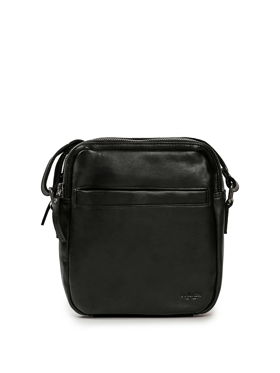 Сумка через плечо Dr.Koffer из натуральной кожи черная