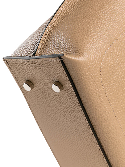 Женская сумка Dr. Koffer из натуральной кожи бежевая