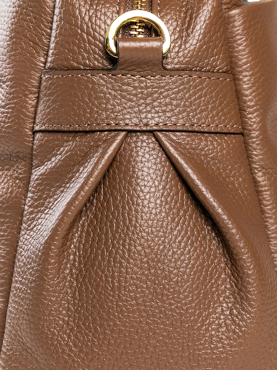 Женская сумка Dr. Koffer из натуральной кожи коричневая