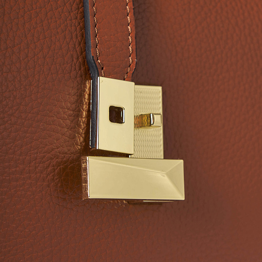 Женская сумка Dr. Koffer из натуральной кожи коричневая