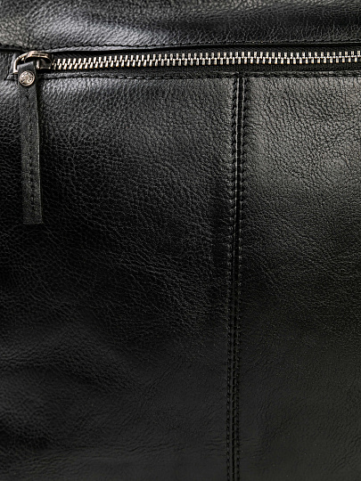 Сумка через плечо Dr.Koffer из натуральной кожи черная