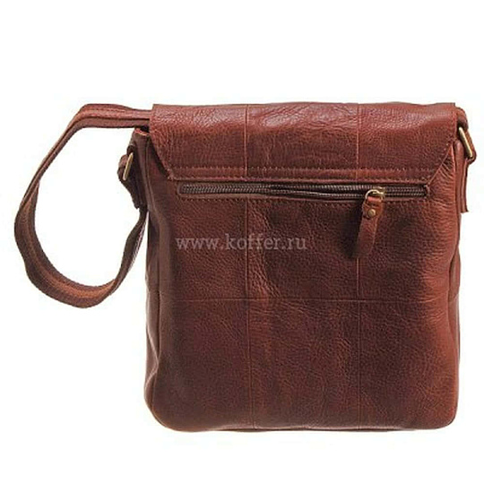 Сумка через плечо Dr.Koffer из натуральной кожи коричневая