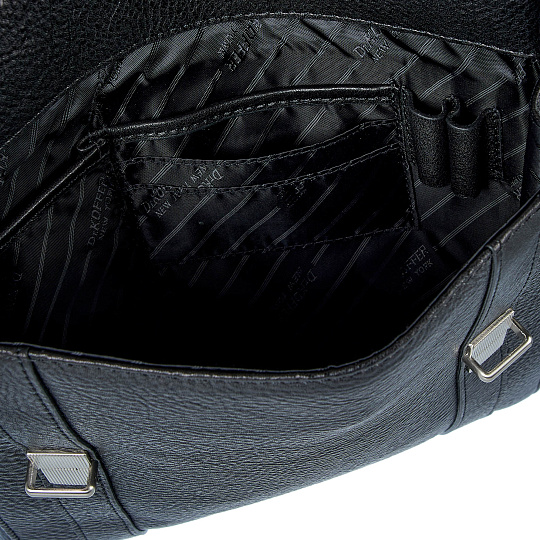 Сумка планшет Dr.Koffer из натуральной кожи черный