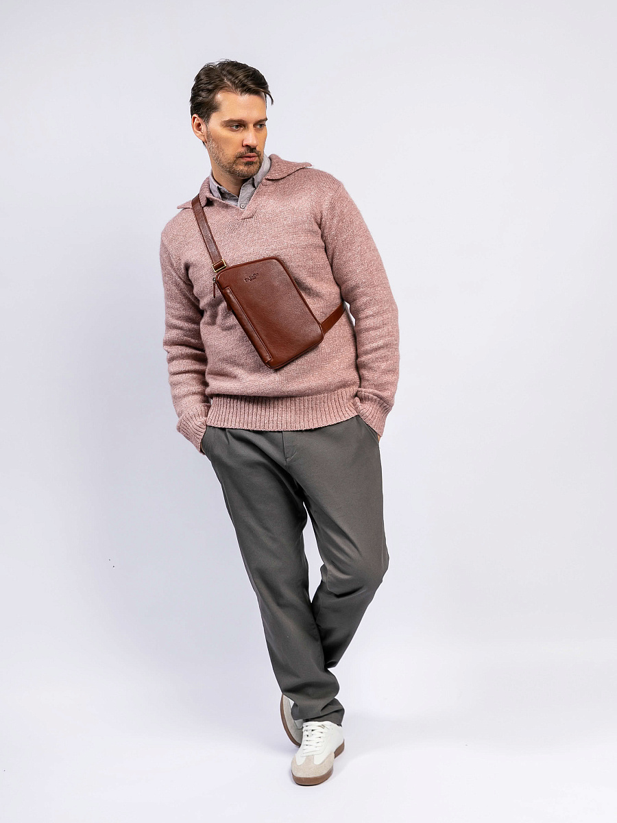 Рюкзак Dr. Koffer из натуральной кожи светло-коричневый