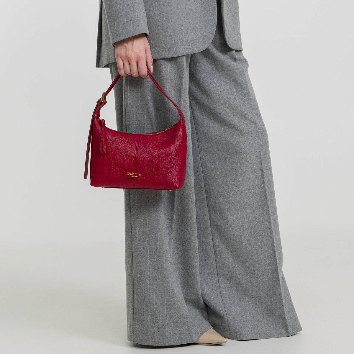 Женская сумка  Dr. Koffer из натуральной кожи красная