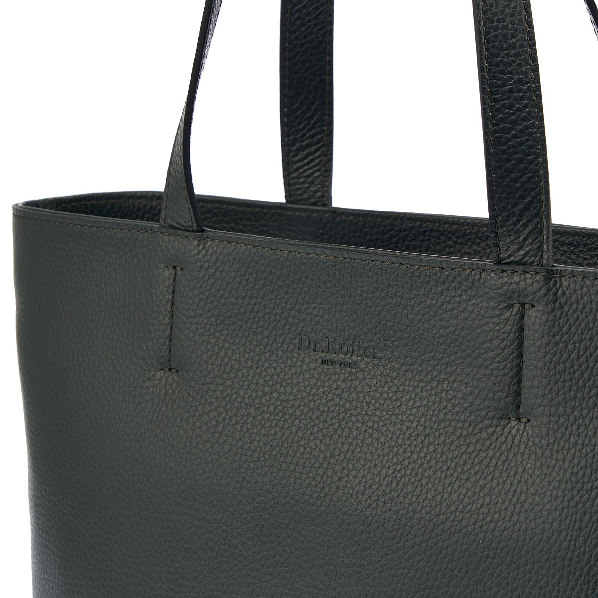 Женская сумка Dr. Koffer из натуральной кожи зеленая