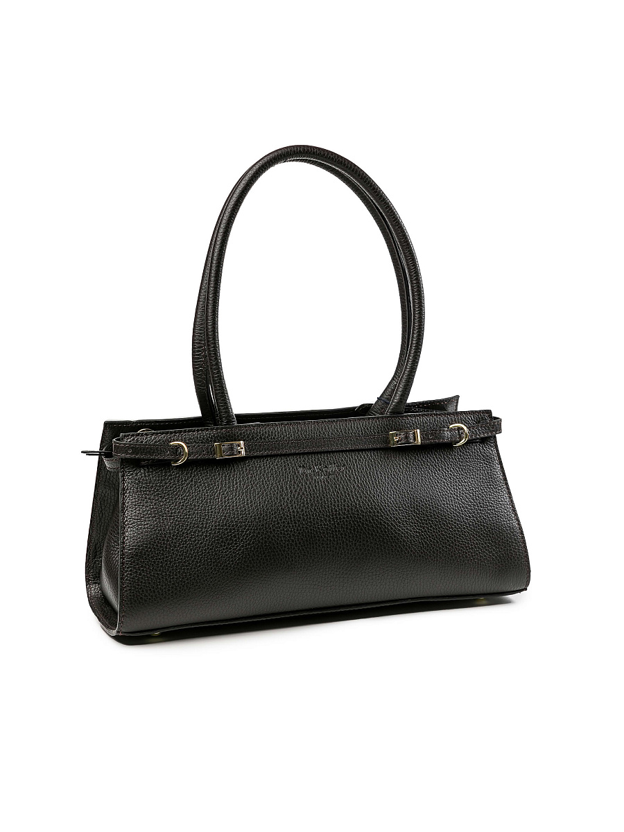 Женская сумка Dr.Koffer из натуральной кожи темно-коричневая