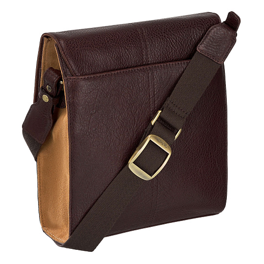 Сумка через плечо Dr.Koffer из натуральной кожи коричневая