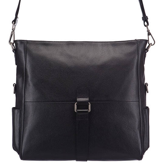 Сумка через плечо Dr.Koffer из натуральной кожи черная