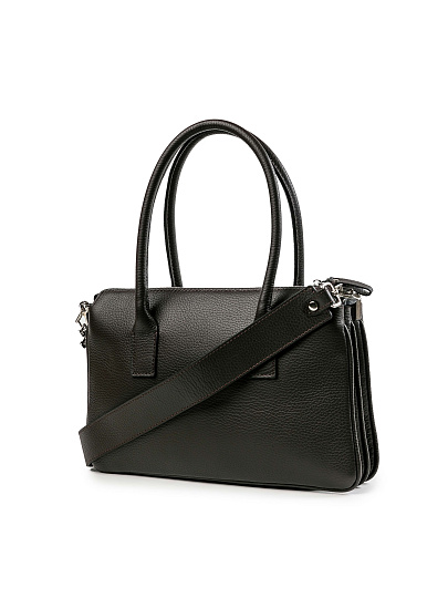 Женская сумка Dr.Koffer из натуральной кожи темно-коричневая