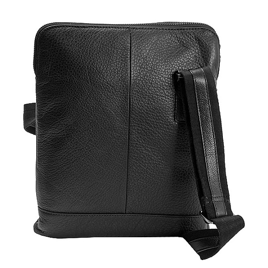 Сумка через плечо Dr.Koffer из натуральной кожи черная