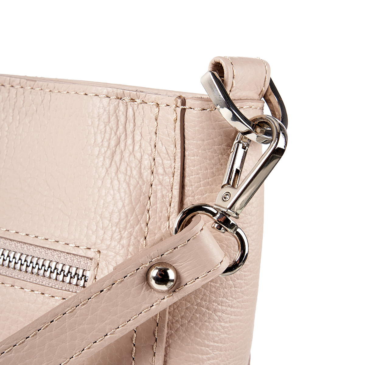 Женская сумка Dr. Koffer из натуральной кожи бежевая