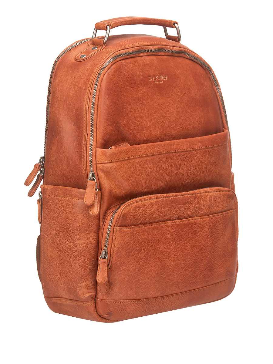 Рюкзак Dr. Koffer из натуральной кожи коричневый